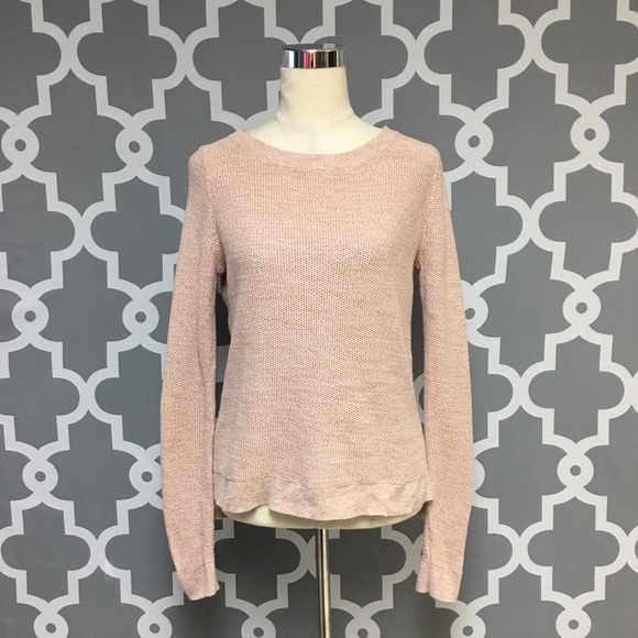 LOFT Sweaters - ⭐️ Loft Blush Crew Neck Knit Top 12G
